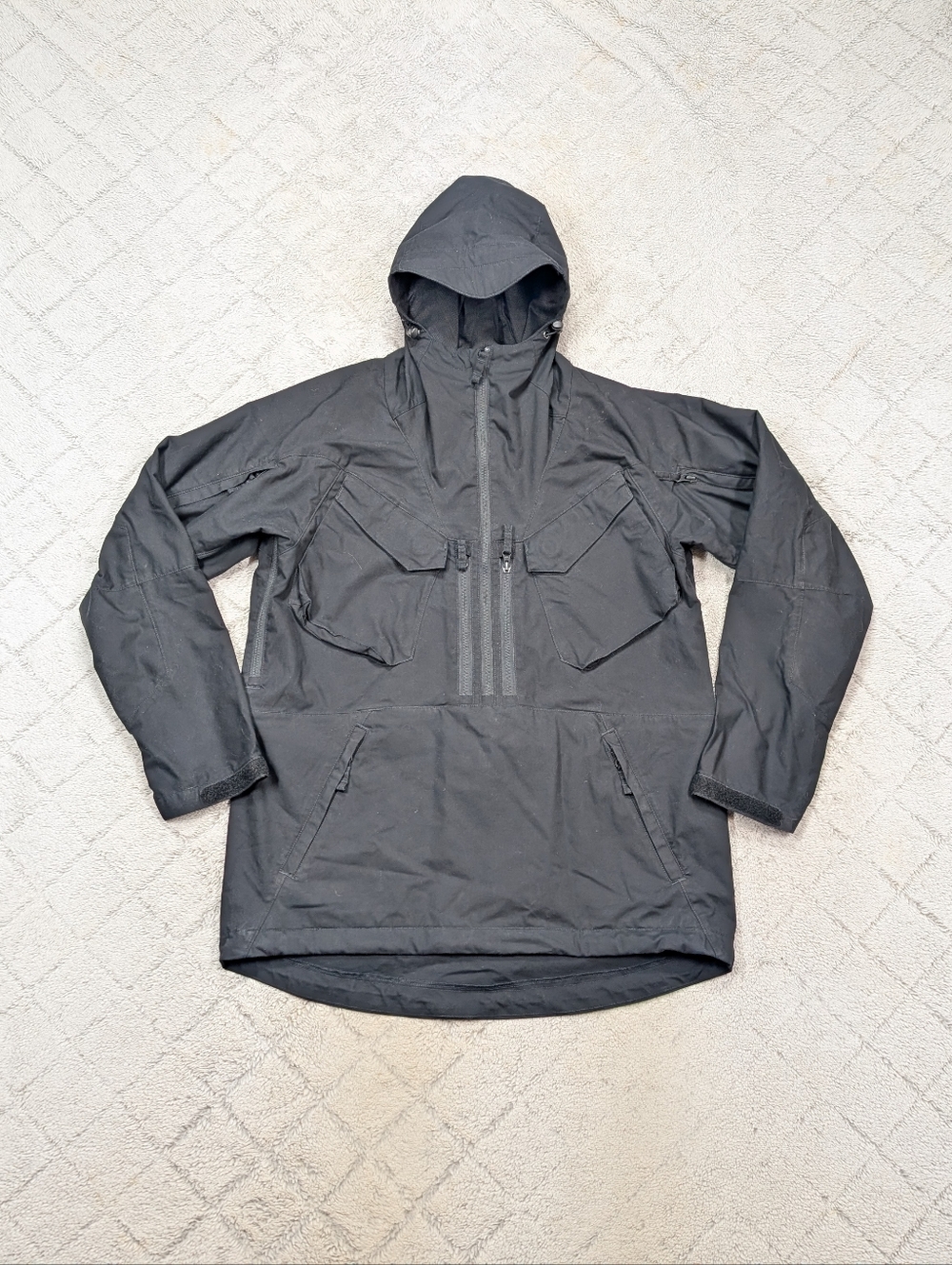 Helikon Tex Jacket Mens S Black Pilgrim Anorak Tactical Hooded Outdoor Utility
